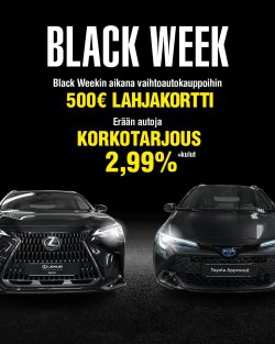 BLACK WEEK TsushoAUTO Suomenojan vaihtoautomyynnissä ⬛️ Black weekin aikana kaikkiin vaiht...